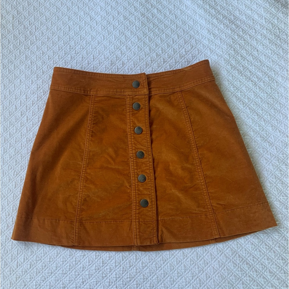 Brown Corduroy Madewell Miniskirt (US 2)